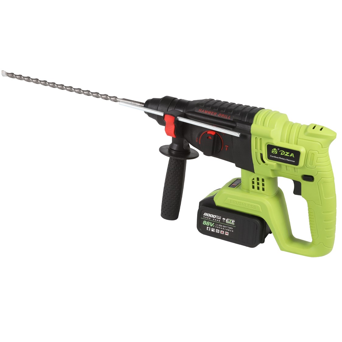 DZA electric cordless brushless pneumatic rotary hammer drill machine bit